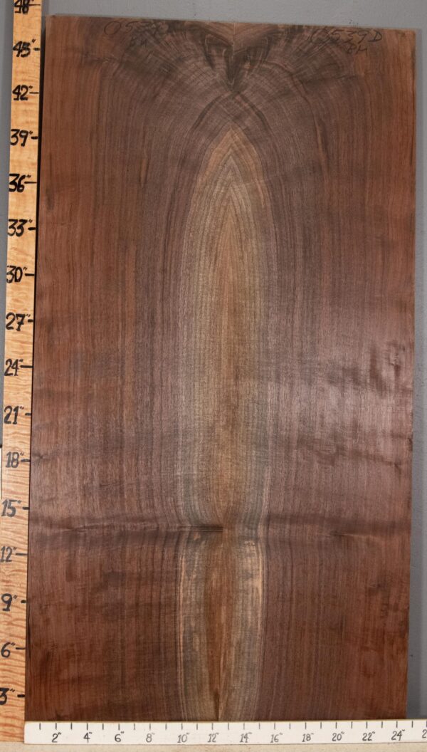 5A Marbled Claro Walnut Bookmatch 24"3/4 X 47" X 4/4" (NWT-0539D)