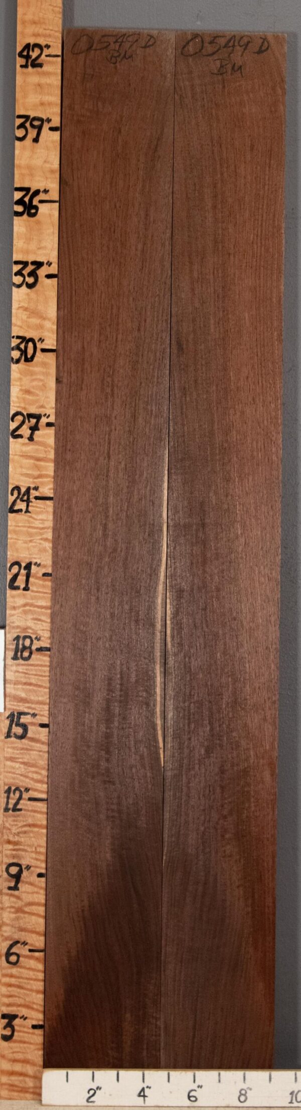 5A Marbled Claro Walnut Bookmatch 9" X 43" X 4/4" (NWT-0549D) - Image 2