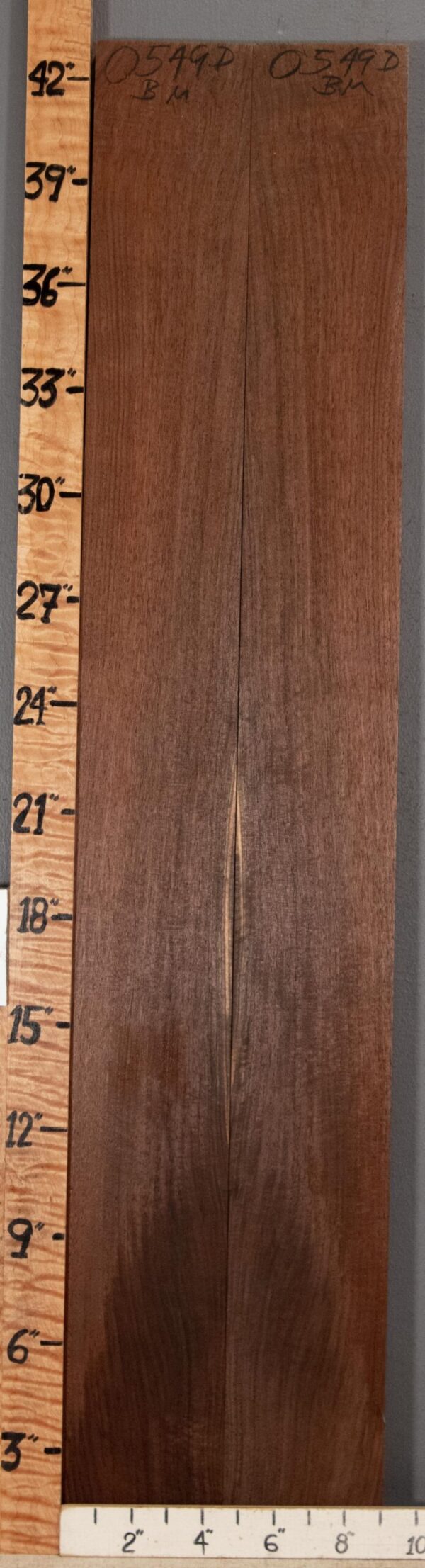 5A Marbled Claro Walnut Bookmatch 9" X 43" X 4/4" (NWT-0549D)