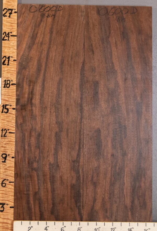 5A Marbled Claro Walnut Bookmatch 16"3/4 X 27" X 4/4" (NWT-0600D) - Image 2