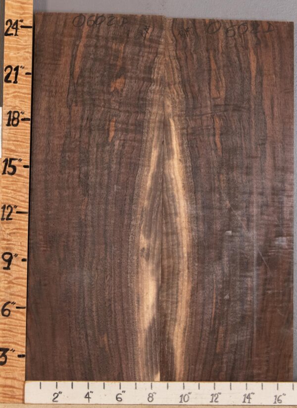 5A Marbled Claro Walnut Bookmatch 17" X 25" X 4/4" (NWT-0602D)