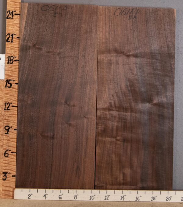 5A Marbled Claro Walnut Bookmatch 20"1/2 X 25" X 4/4" (NWT-0611D) - Image 2