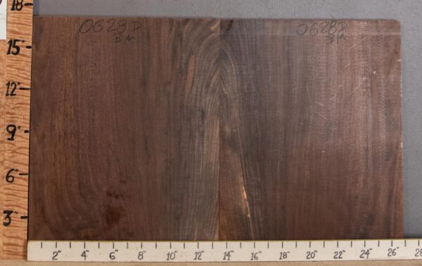 5A Curly Marbled Claro Walnut Bookmatch 27" X 17" X 4/4" (NWT-0628D) - Image 2