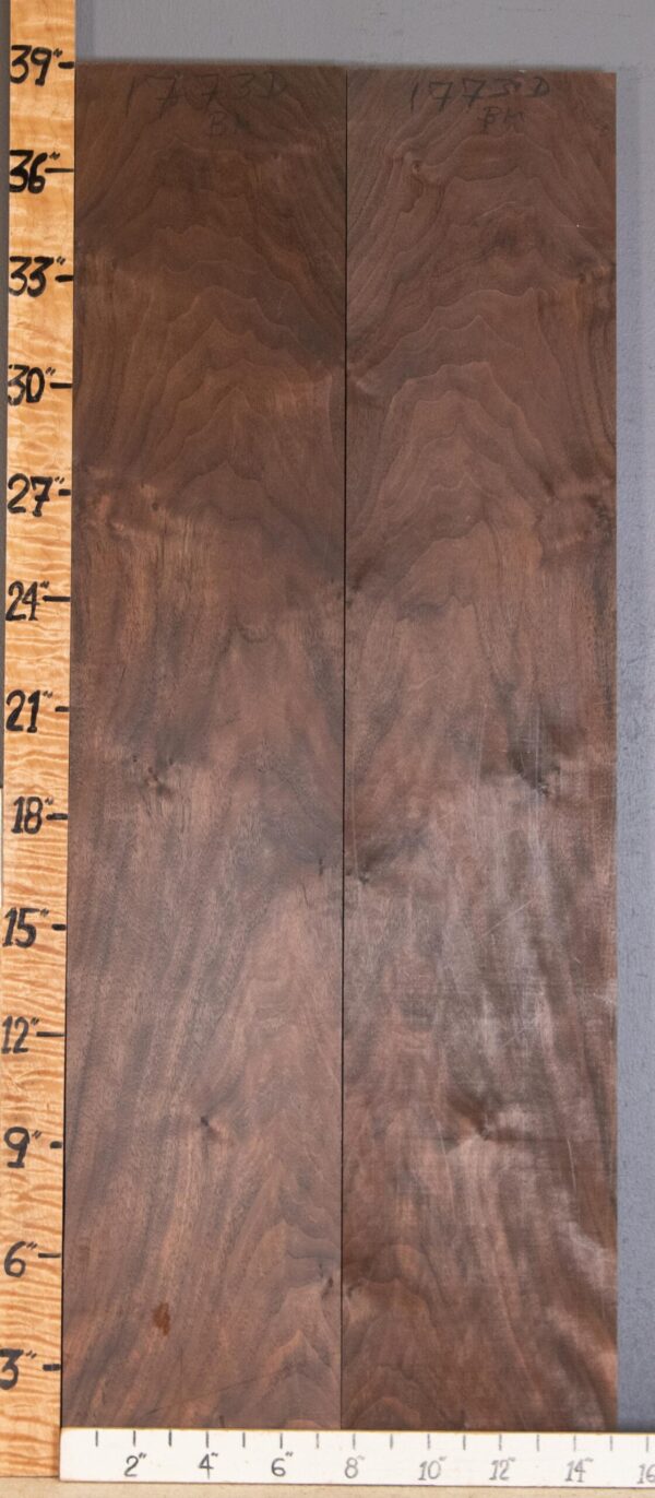 5A Marbled Claro Walnut Bookmatch Lumber 15" X 39" X 4/4" (NWT-1773D)