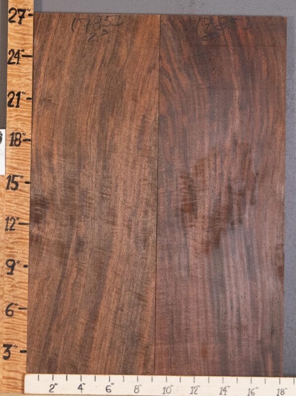 5A Marbled Claro Walnut 2 Board Set Lumber 18" X 27" X 4/4" (NWT-1785D)