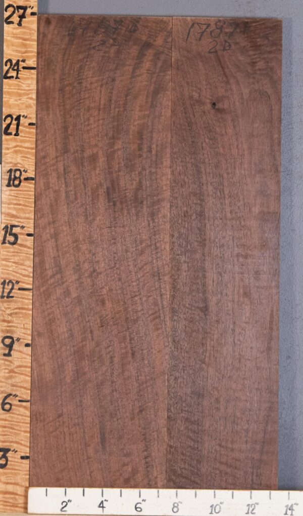 5A Marbled Curly Claro Walnut 2 Board Set Lumber 13"1/4 X 26" X 4/4" (NWT-1787D) - Image 2