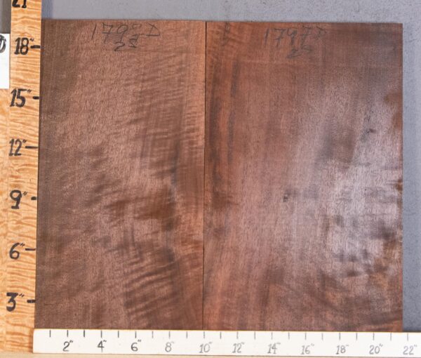 5A Marbled Curly Claro Walnut 2 Board Set Lumber 21"1/2 X 19" X 19" X 4/4" (NWT-1797D) - Image 2