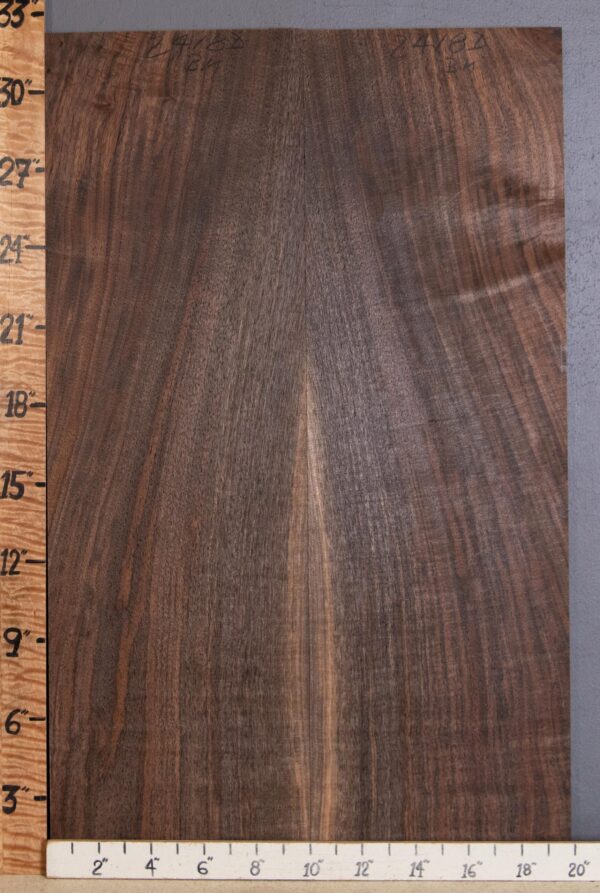 5A Marbled Claro Walnut Bookmatch Lumber 19"3/4 X 32" X 4/4" (NWT-2418D) - Image 2