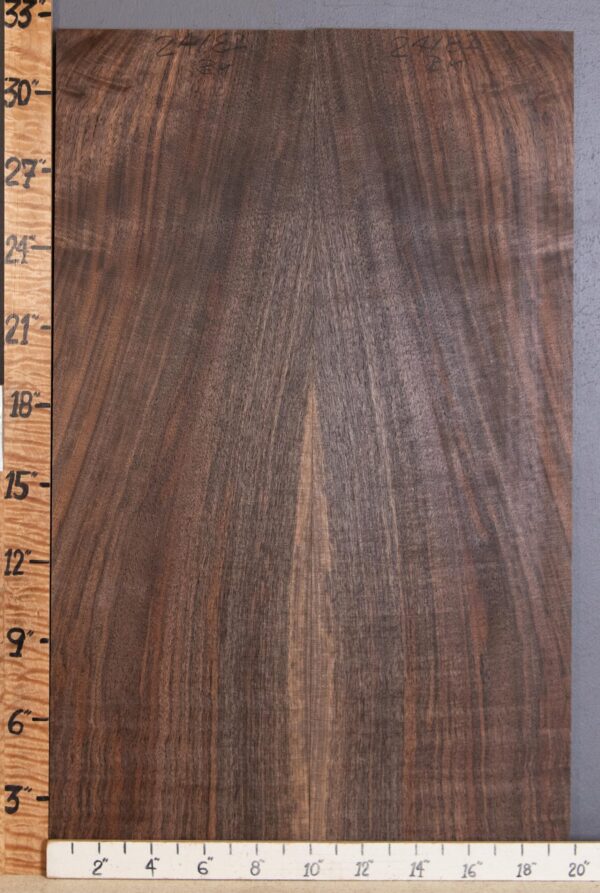 5A Marbled Claro Walnut Bookmatch Lumber 19"3/4 X 32" X 4/4" (NWT-2418D)