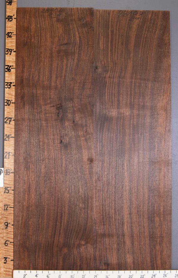 5A Marbled Claro Walnut 2 Board Set Lumber 27" X 46" X 4/4" (NWT-2840D) - Image 2