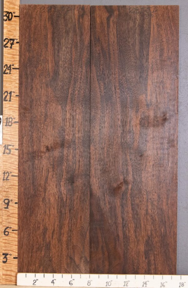 5A Marbled Claro Walnut 2 Board Set Lumber 17"1/2 X 31" X 4/4" (NWT-2855D) - Image 2