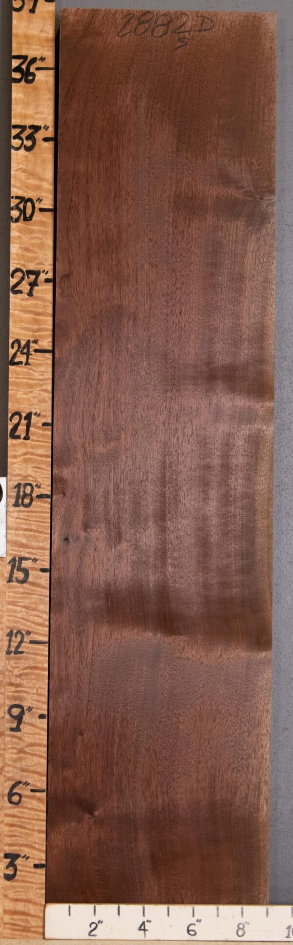 5A Marbled Claro Walnut Vertical Grain Lumber 9" X 38" X 1"5/8 (NWT-2882D) - Image 2