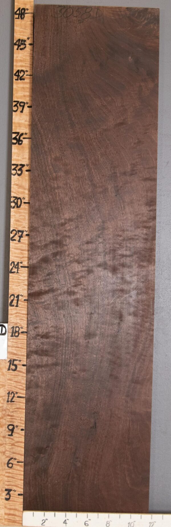 5A Marbled Claro Walnut Lumber 11"5/8 X 48" X 1"5/8 (NWT-3058D)