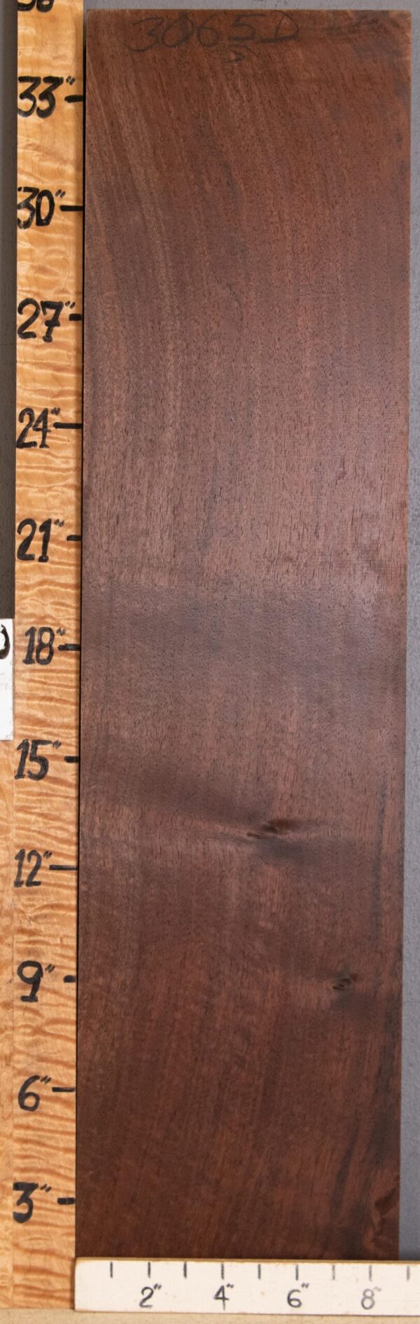 5A Marbled Claro Walnut Lumber 8"3/4 X 35" X 1"7/8 (NWT-3065D) - Image 2