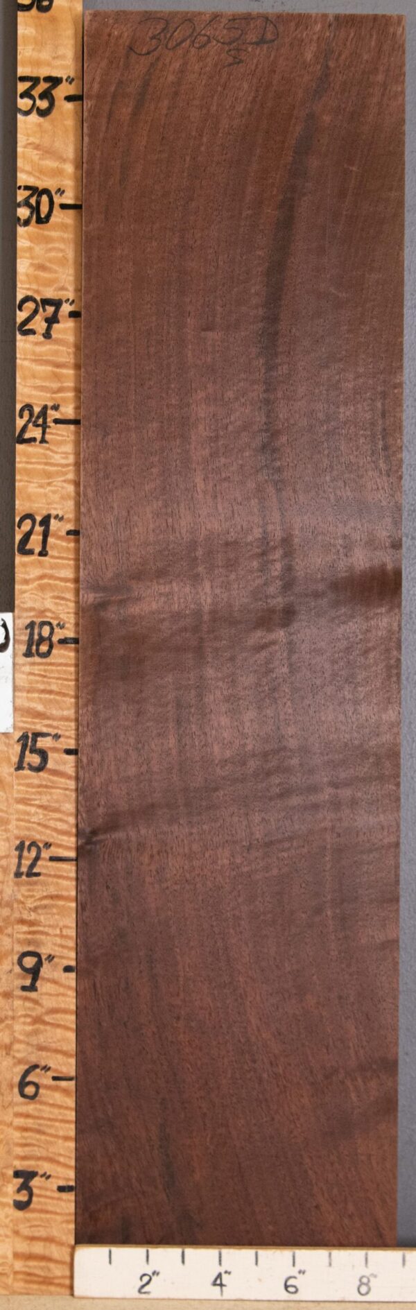 5A Marbled Claro Walnut Lumber 8"3/4 X 35" X 1"7/8 (NWT-3065D)