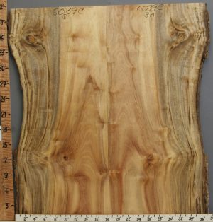 5A Striped Myrtlewood Bookmatch with Live Edge 36" X 41" X 4/4 (NWT-6039C)