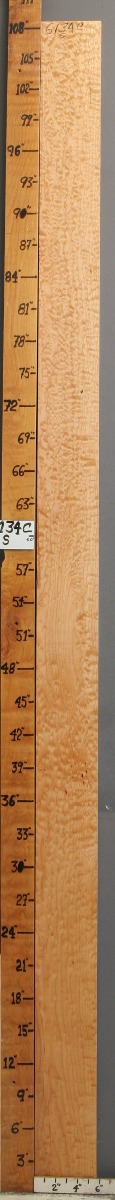 5A Quilted Maple Lumber 5"1/2 X 108" X 4/4 (NWT-6134C)