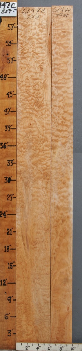 5A Quilted Maple 2 Board Set 9"3/4 X 60" X 4/4 (NWT-6147C)