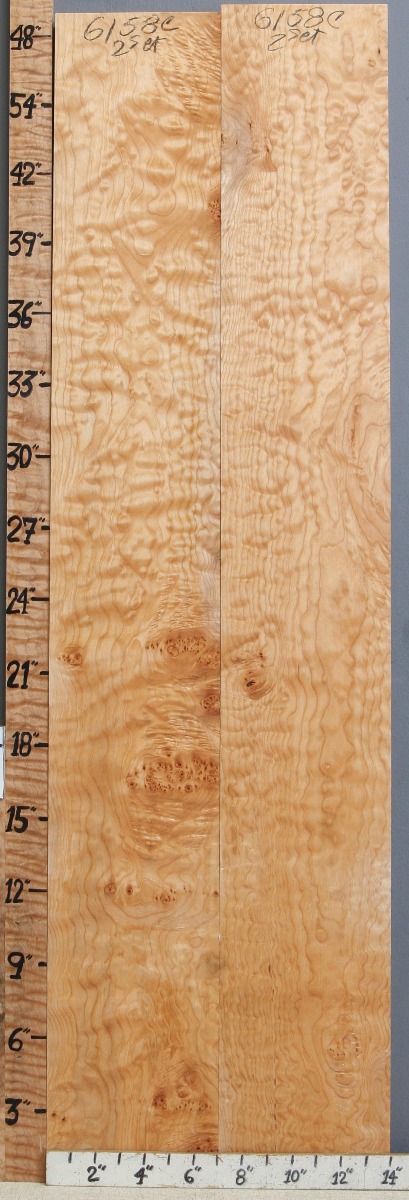 5A Quilted Maple 2 Board Set 14" X 48" X 4/4 (NWT-6158C)