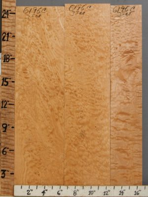 5A Quilted Maple 3 Board Set 16"1/2 X 24" X 4/4 (NWT-6196C)