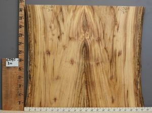 5A Striped Myrtlewood Bookmatch with Live Edge 43" X 37" X 4/4 (NWT-6394C)