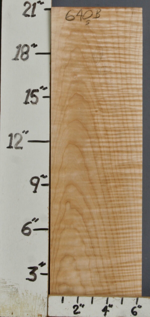 CURLY MAPLE BLOCK 6"1/4 X 21" X 1"3/8 (NWT640B)