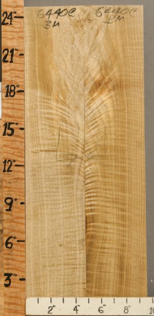 5A Curly Myrtlewood Bookmatch 9"1/2 X 24" X 4/4 (NWT-6440C)
