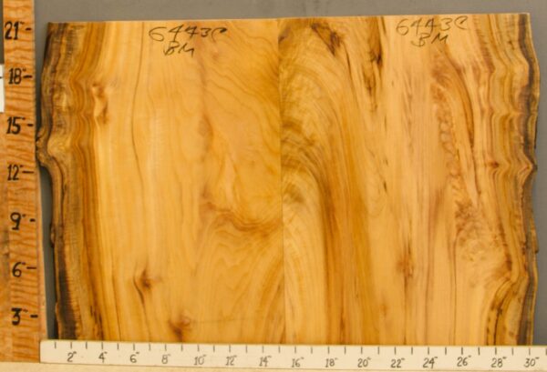 5A Striped Myrtlewood Bookmatch with Live Edge 29" X 21" X 4/4 (NWT-6443C) - Image 2