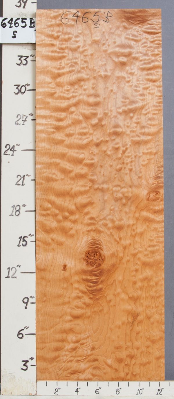 QUILTED MAPLE BLOCK 12"1/2 X 38" X 1"3/8 (NWT-6465B)