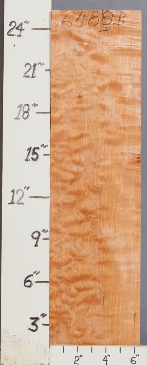 QUILTED MAPLE BLOCK 6"3/8 X 25" X 1"1/8 (NWT-6488B)