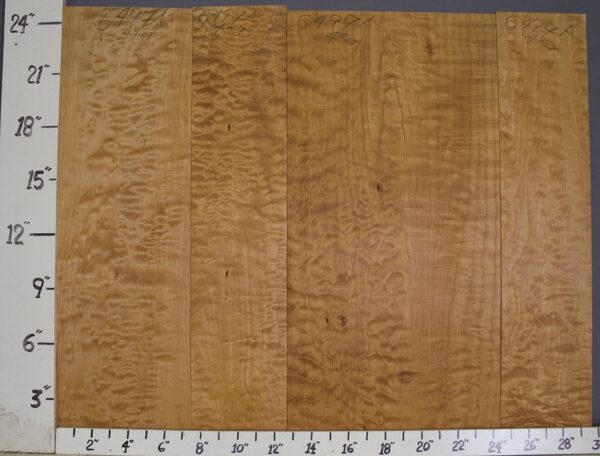 AAAAA QUILTED MAPLE 29"3/4 X 24" X 4/4 (NWT6497A)