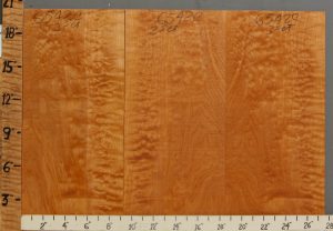 Musical Quilted Maple Microlumber 3 Board Set 27"3/4 X 20" X 1/4 (NWT-6542C)