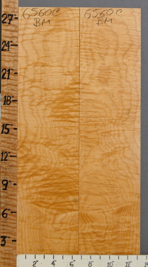 Musical Curly Maple Microlumber Bookmatch 13"1/4 X 28" X 1/4 (NWT-6560C)