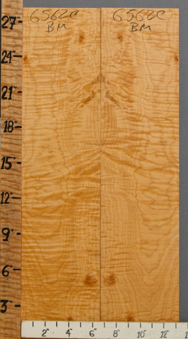 Musical Curly Maple Microlumber Bookmatch 13"1/4 X 28" X 1/4 (NWT-6562C)