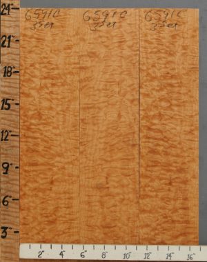 Musical Quilted Maple Microlumber 3 Board Set 16"3/4 X 24" X 1/4 (NWT-6591C)