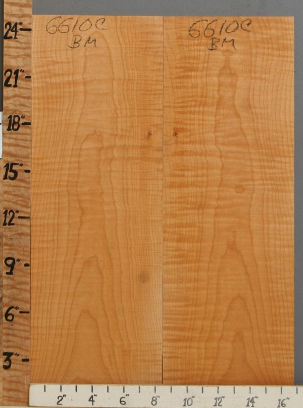 Musical Curly Maple Microlumber Bookmatch 17" X 25" X 1/4 (NWT-6610C)