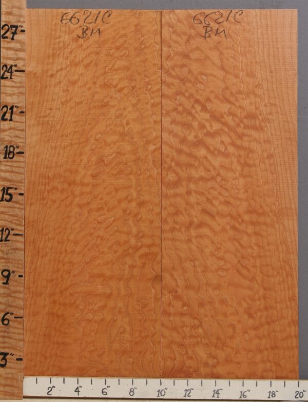 Musical Quilted Maple Microlumber Bookmatch 20" X 28" X 1/4 (NWT-6621C)