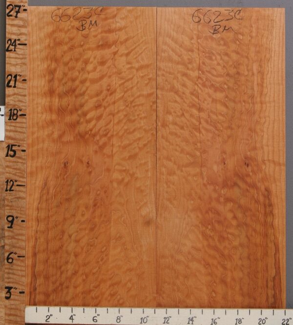 Musical Quilted Maple Microlumber Bookmatch 22" X 27" X 1/4 (NWT-6623C)