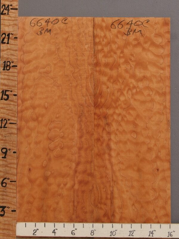 Musical Quilted Maple Bookmatch Microlumber 16" X 23" X 1/4 (NWT-6640C)