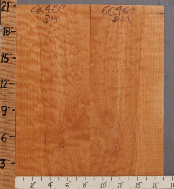 Musical Quilted Maple Microlumber Bookmatch 17" X 21" X 1/4 (NWT-6646C)