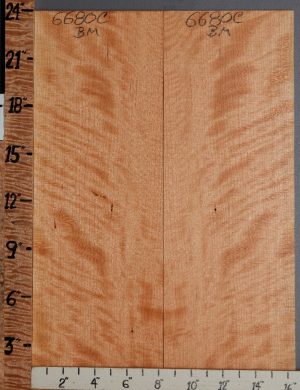 Musical Curly Cherry Microlumber Bookmatch 16"1/2 X 24" X 1/4 (NWT-6680C)