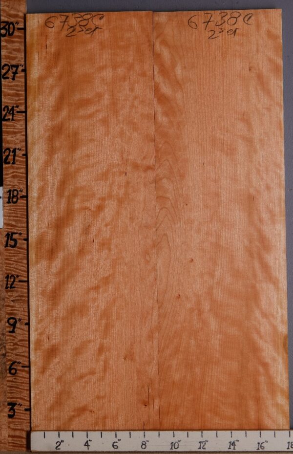 5A Curly Cherry 2 Board Set 18" X 30" X 4/4 (NWT-6738C) - Image 2