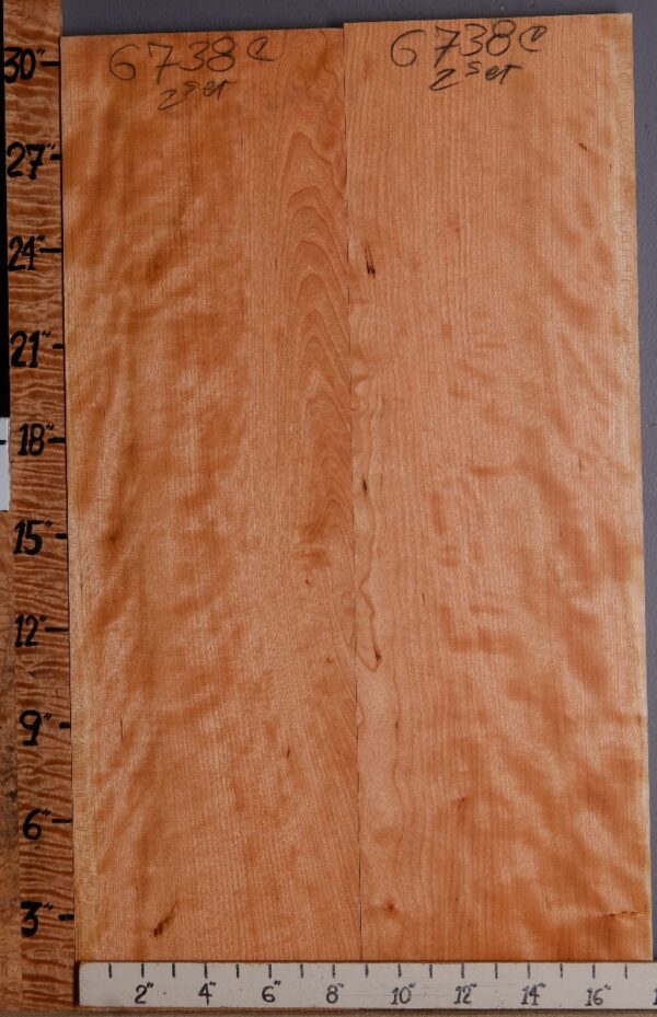 5A Curly Cherry 2 Board Set 18" X 30" X 4/4 (NWT-6738C)