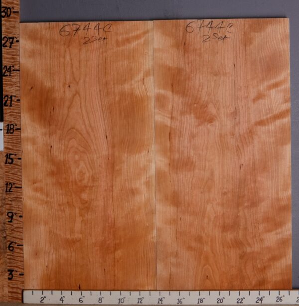 5A Curly Cherry 2 Board Set 27"1/4 X 28" X 4/4 (NWT-6744C) - Image 2