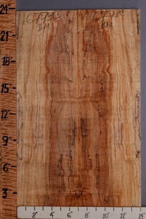 5A Spalted Maple Microlumber Bookmatch 14" X 23" X 1/2" (NWT-6773C)