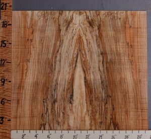 5A Curly Spalted Maple Microlumber Bookmatch 21" X 20" X 3/8 (NWT-6804C)