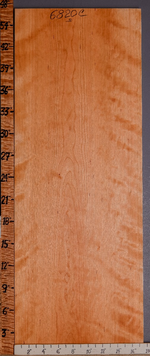 5A Curly Cherry Lumber 17"1/2 X 47" X 4/4 (NWT-6820C)