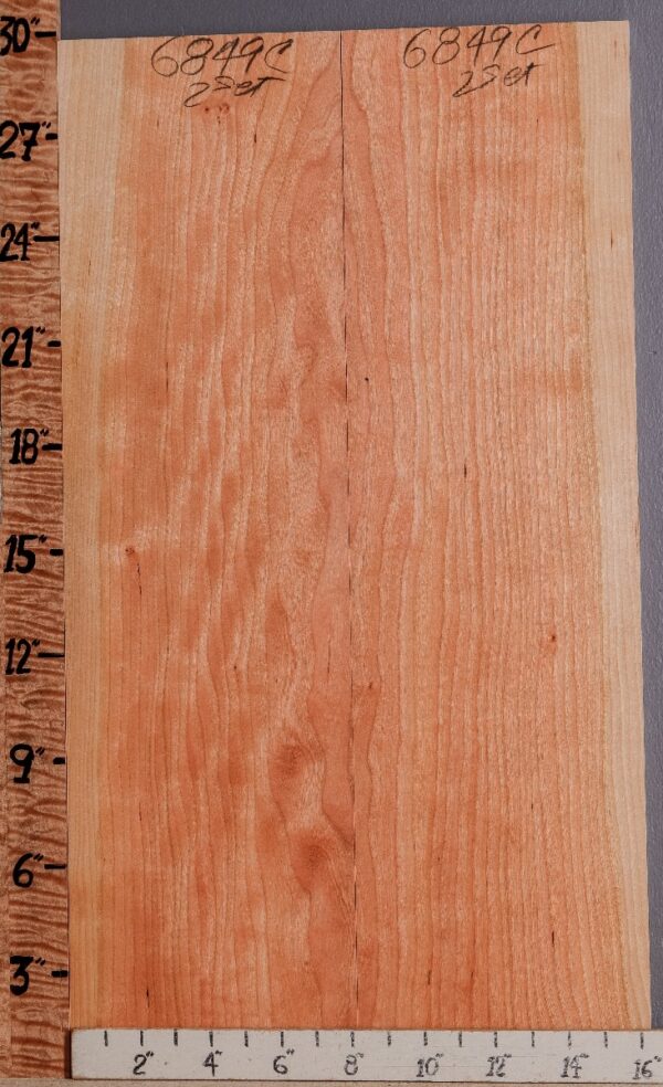 5A Curly Cherry 2 Board Set 16"1/4 X 29" X 4/4 (NWT-6849C) - Image 2