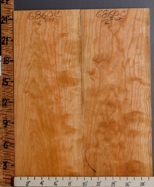 5A Curly Cherry 2 Board Set 19"1/2 X 25" X 4/4 (NWT-6860C)