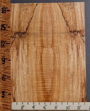 5A Curly Spalted Maple Bookmatch Microlumber 13"1/4 X 19" X 3/8 (NWT-6868C)